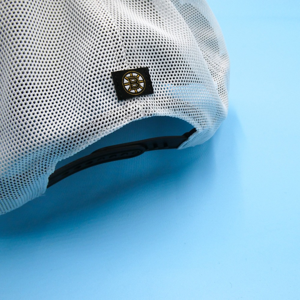 '47 Brand Hitch Hat Mens OSFA Boston Bruins Black White Mesh brrr° Cooling NHL - Picture 5 of 7